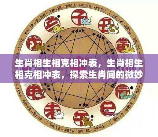 生肖相生相克相冲表,揭示生肖间微妙关系探索之旅