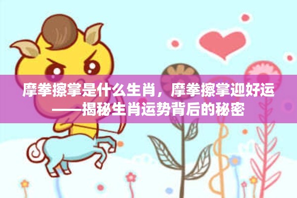 揭秘生肖运势背后的秘密,摩拳擦掌迎好运的生肖运势分析