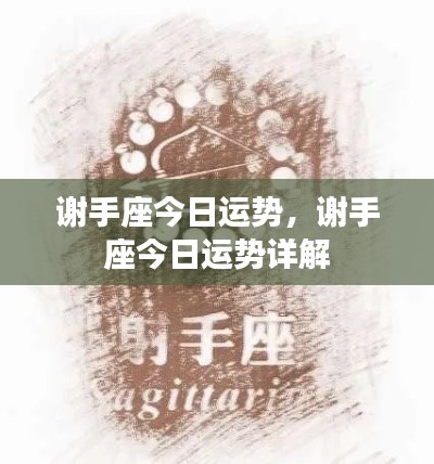 谢手座今日运势详解,全面解析今日运势走向