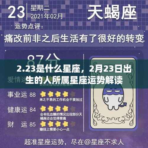 2月23日出生的人的星座运势解读,探寻星座性格与未来走向