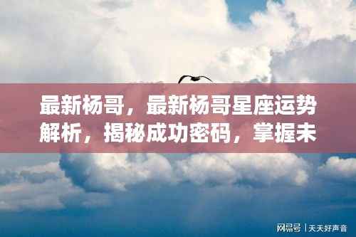 杨哥星座运势解析揭秘,成功密码与未来走向掌握指南