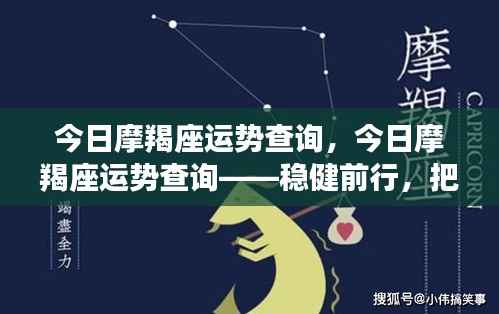 今日摩羯座运势查询,稳健前行,把握机遇的关键时刻