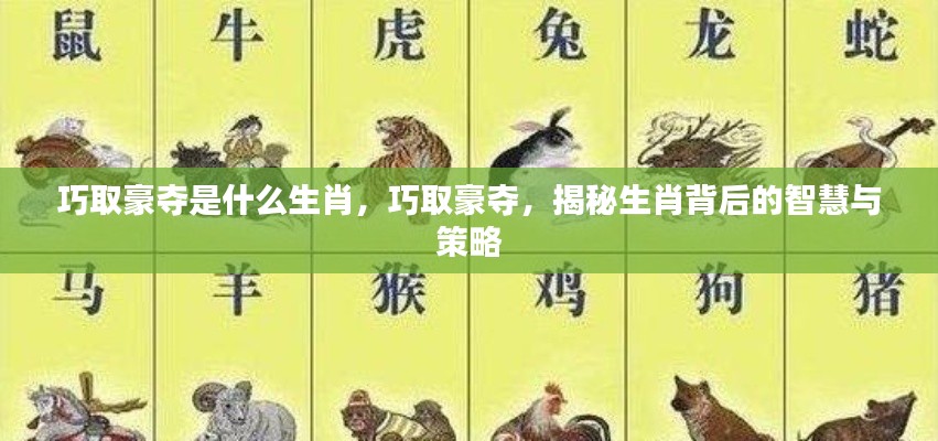 揭秘生肖智慧与策略,巧取豪夺的生肖特性探究