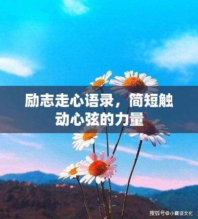 励志走心语录,简短触动心弦的力量