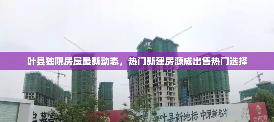 叶县独院房屋最新动态,热门新建房源成出售热门选择