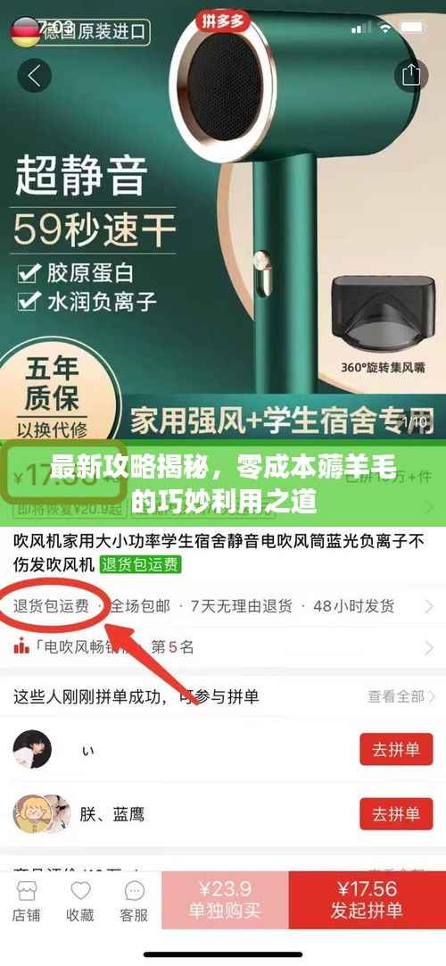 最新攻略揭秘,零成本薅羊毛的巧妙利用之道