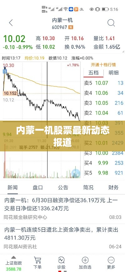 内蒙一机股票最新动态报道